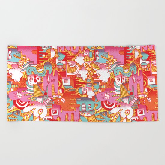 ABSTRACT 0017 Beach Towel
