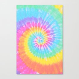 Rainbow Tie Dye Canvas Print