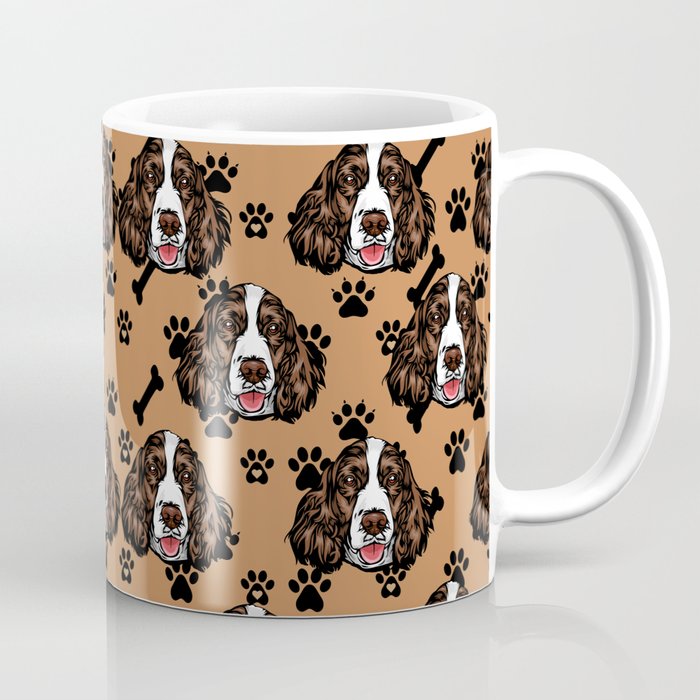 All over dog face pattern design. Coffee Mug
