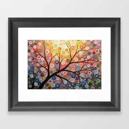 Abstract Art Landscape Original Painting ... Reaching For the Light Framed Art Print