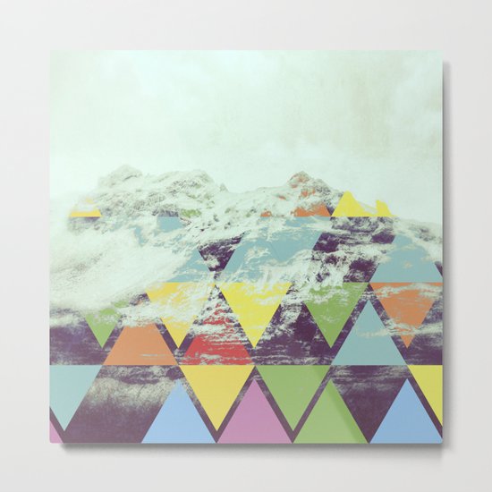 Triangle Mountain Metal Print