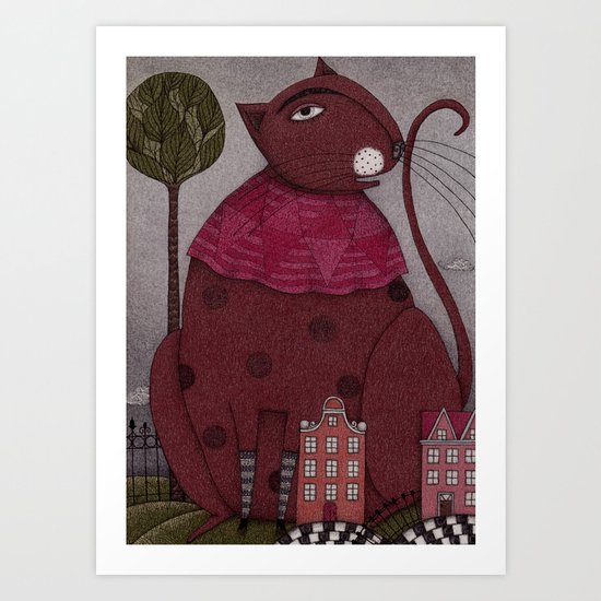 It's a Cat! Art Print