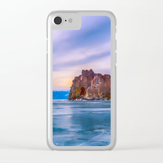Shaman Rock, lake Baikal Clear iPhone Case