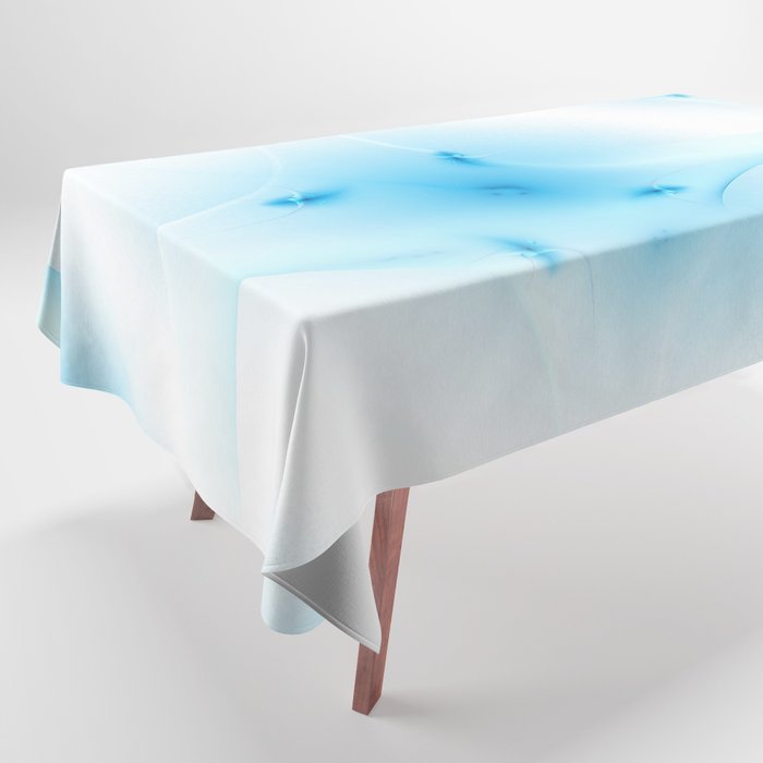 Blue Fractal Star Tablecloth