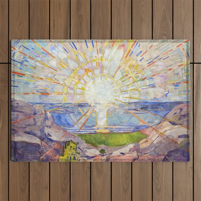 Edvard Munch - The Sun 1911 Outdoor Rug