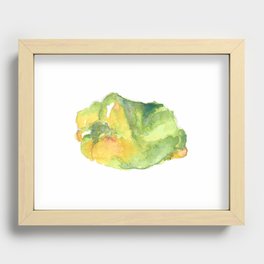 Peperone Verde Recessed Framed Print