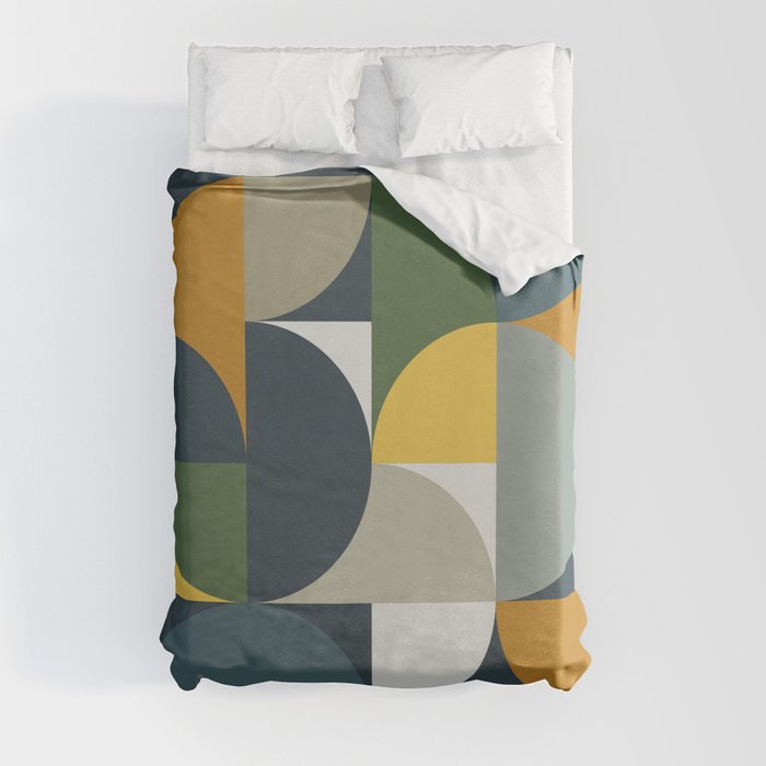 Mid Century Geometric 13/2 Duvet Cover