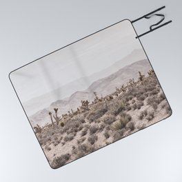 Sierra Nevada Mojave // Desert Landscape Blush Cactus Mountain Range Las Vegas Photography Picnic Blanket