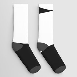 W (White & Black Letter) Socks
