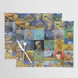 Vincent van Gogh - Masterpieces Mosaic Patchwork #2 Placemat
