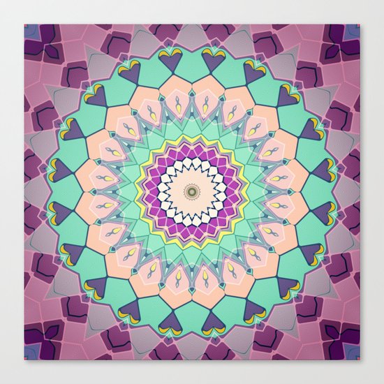 Colorful Symmetrical Abstract Canvas Print