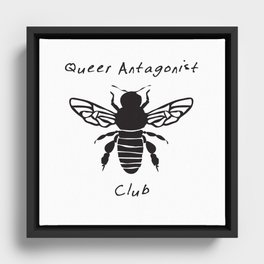 Queer Antagonist Club Framed Canvas