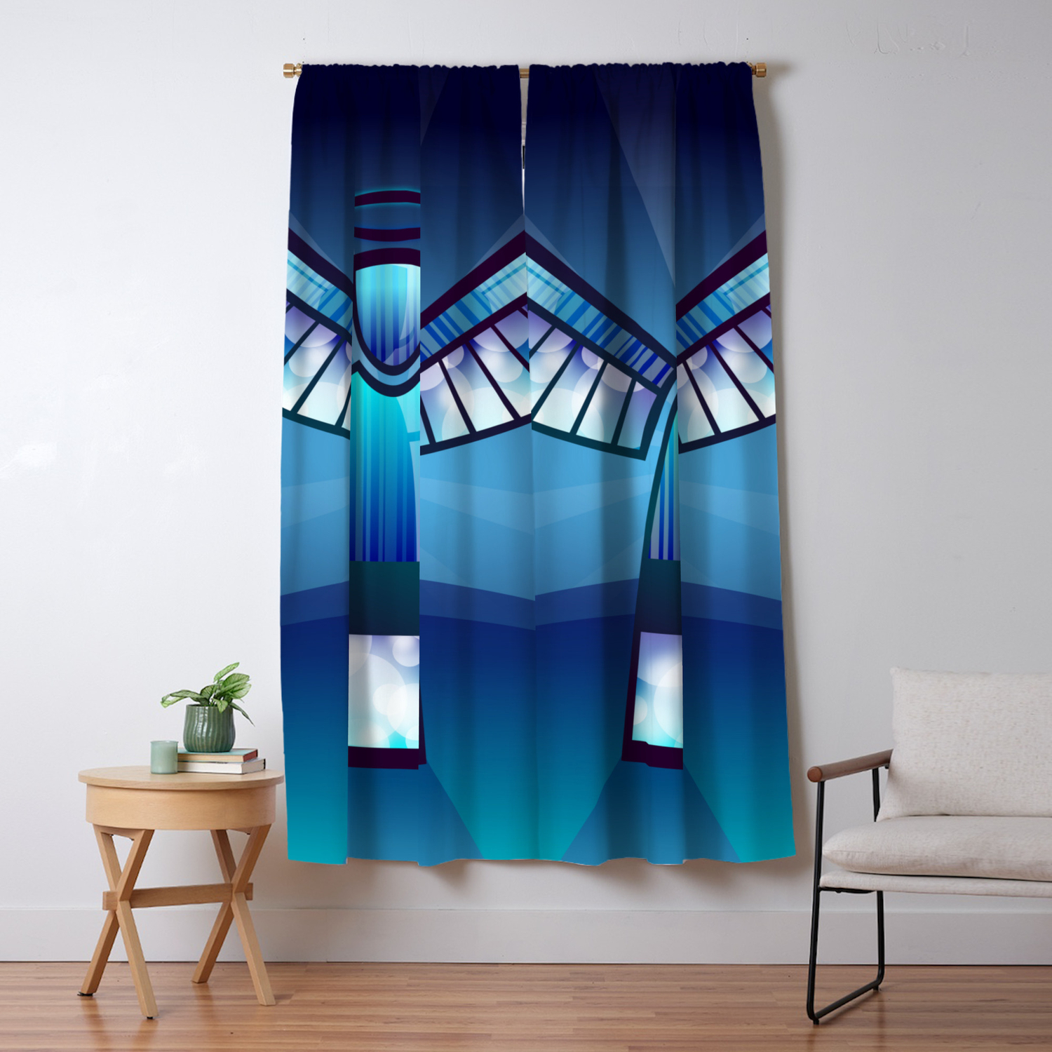 Abstract Angel Blackout Curtain By Shirtsandgifts Society6