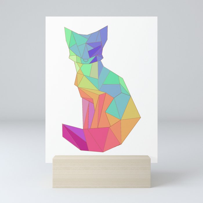 Geometric Fox Mini Art Print