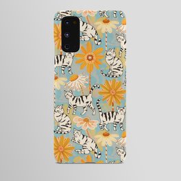 Daisy Cats - Baby Blue Android Case
