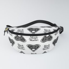 Black Magic Woman - black Fanny Pack | Witches, Woman, Witchcraft, Scary, Tarot, Digital, Blackmagic, Typography, Pattern, Ouji 