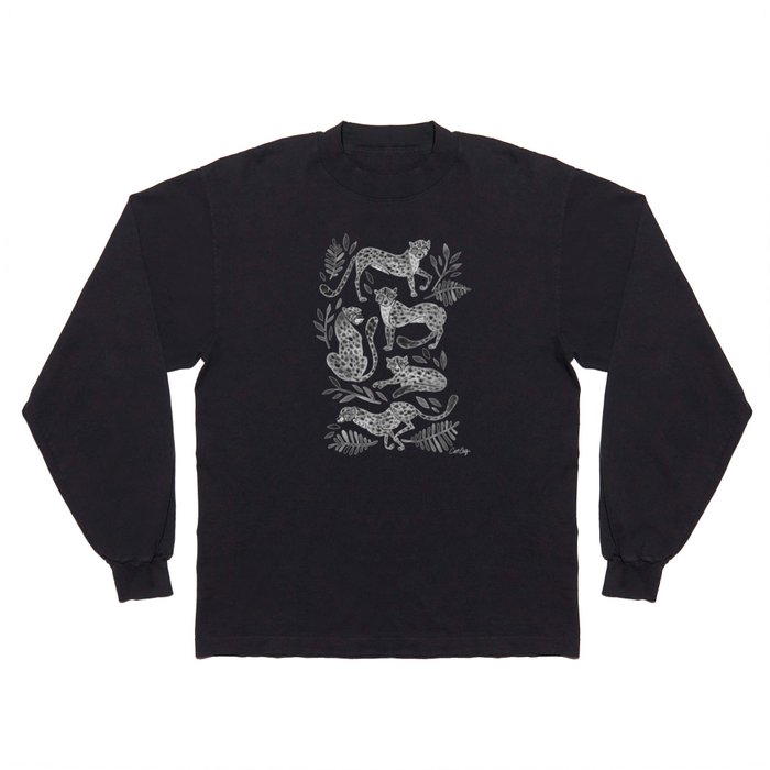 Cheetah Collection – Black Long Sleeve T Shirt