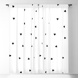 Black triangle seamless pattern Blackout Curtain