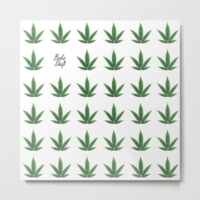 Marijuana Leaf I Metal Print