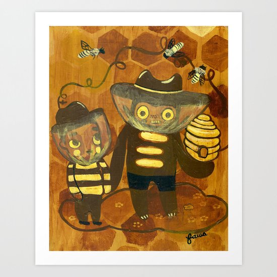 Bee Art Print