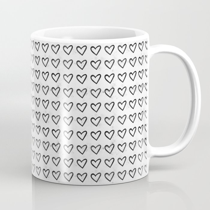 Heart Ink Pattern Coffee Mug