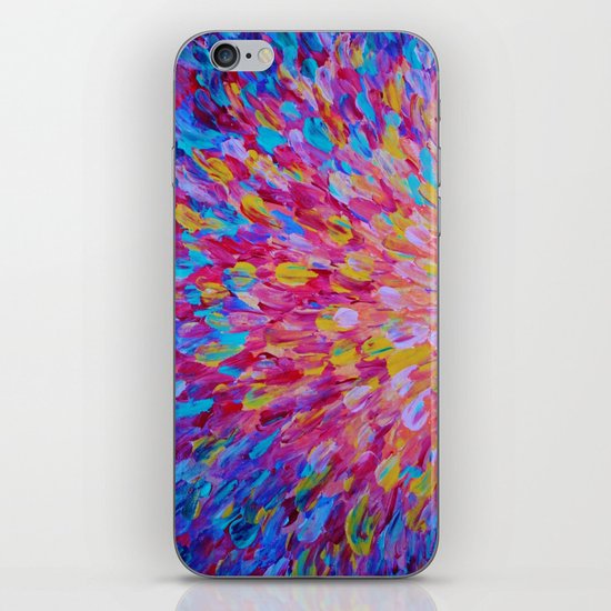 SPLASH, Revisited - Bold Beautiful Feminine Romance Ocean Beach Waves Magenta Plum Turquoise Crimson iPhone & iPod Skin