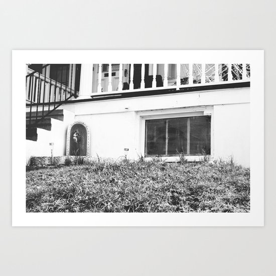 Mary, the Mother (black&white) Art Print
