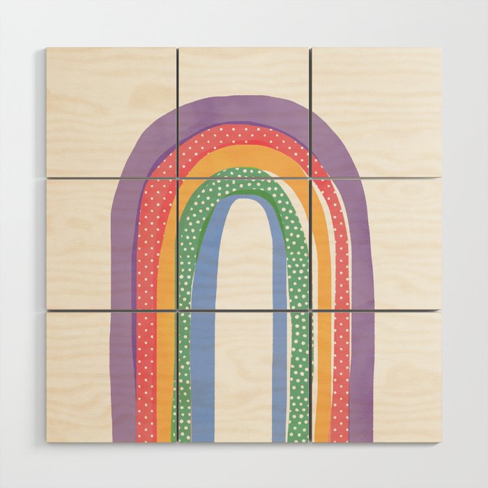 Pride Painted Rainbow Wood Wall Art