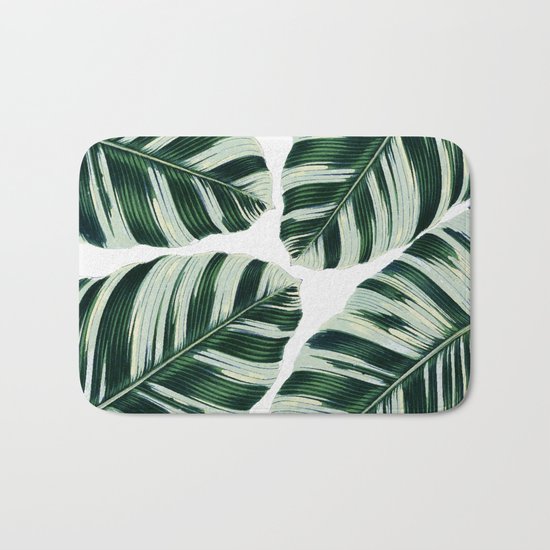 Tropical Foliage #society6 #buyart #decor Bath Mat