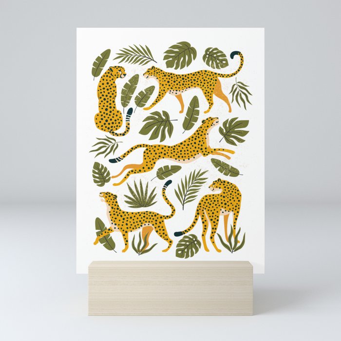 Leopard pattern Mini Art Print