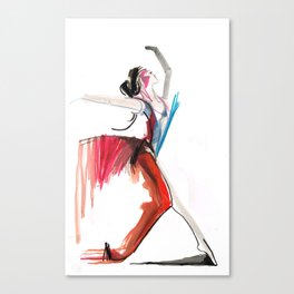 Colorful Dance Drawing  Canvas Print