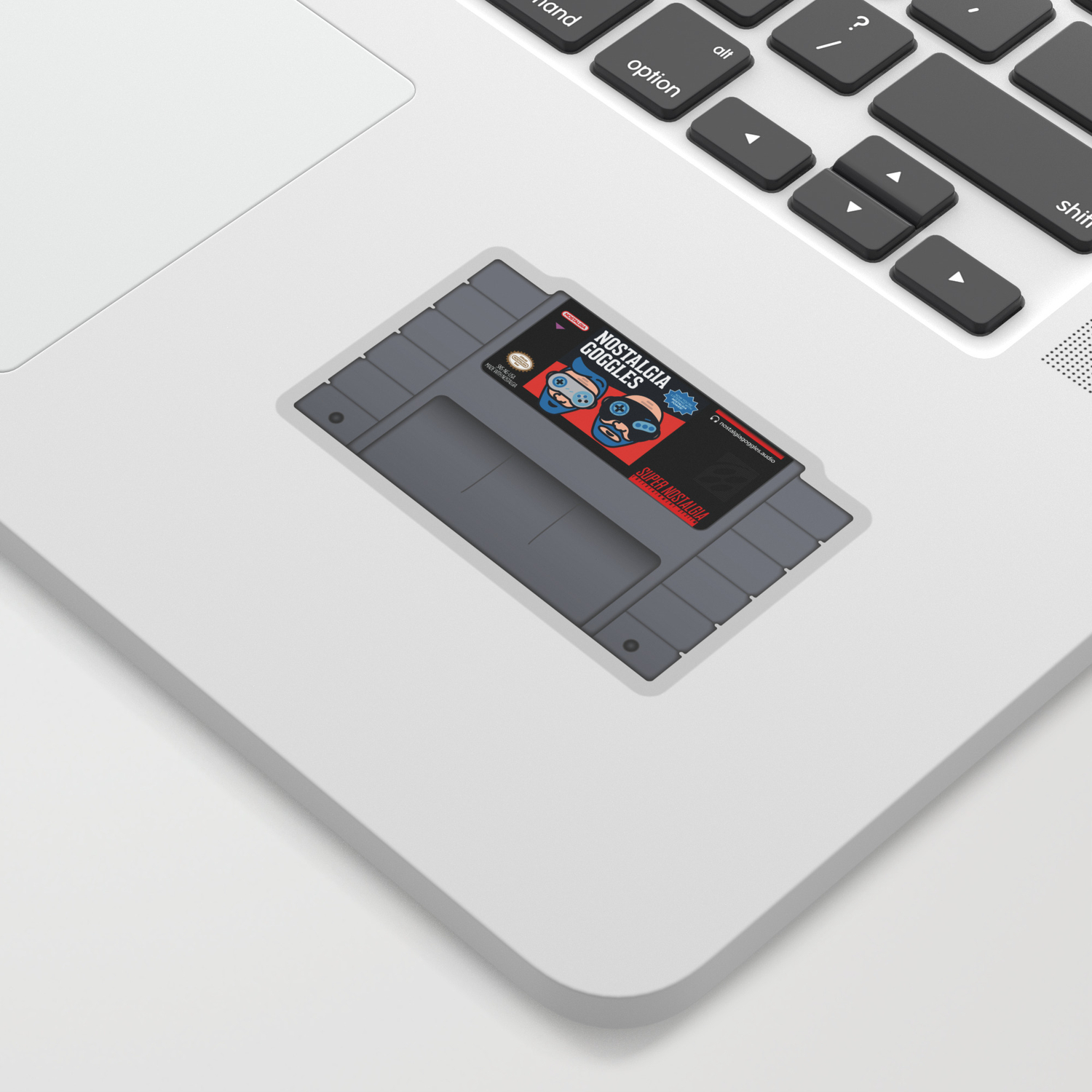 Nostalgia Goggles Podcast SNES Cartridge Sticker Sticker by ...