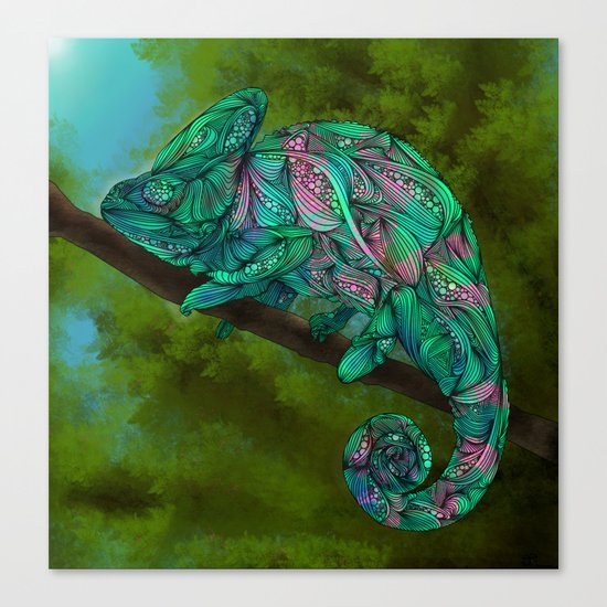 Chameleon Canvas Print
