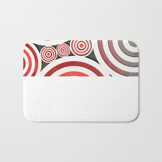 Drop Close/Red Bath Mat