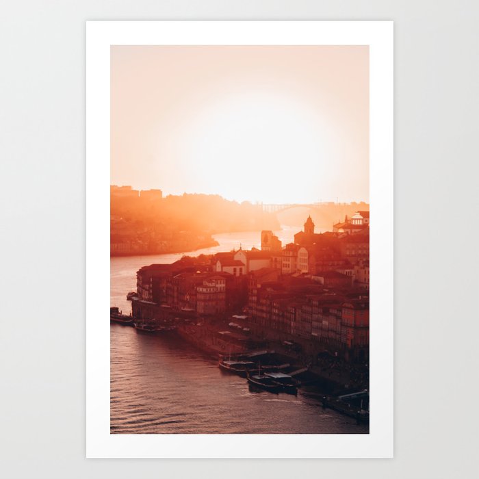 Porto sunset | Portugal Art Print