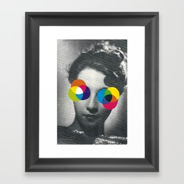 Psychedelic glasses Framed Art Print