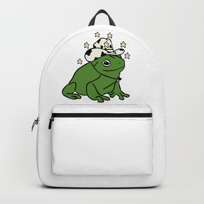 Frog With A Cowboy Hat Backpack by Nadia Society6