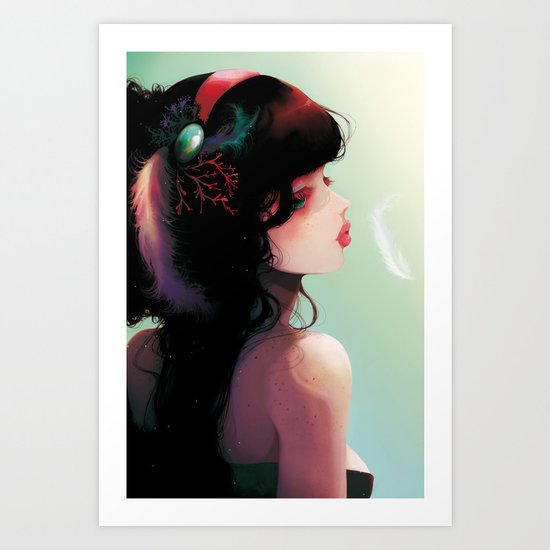 La Cantatrice en greve... Art Print
