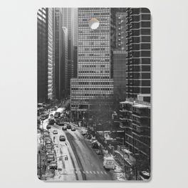 New York City | Black and White Street Views | Travel Photography Cutting Board