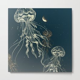 Jellyfish abduction Metal Print