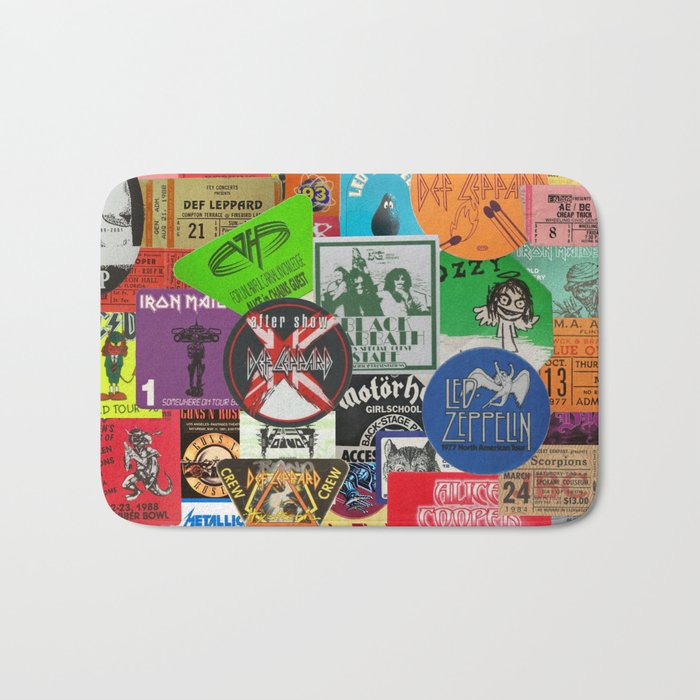 I Miss Concerts Hard Rock And Metal Ticket Stubs And Backstage Passes Bath Mat By Nmtdot Society6 I Miss Concerts Hard Rock And Metal Ticket Stubs And Backstage Passes Bath Mat By Nmtdot Society6