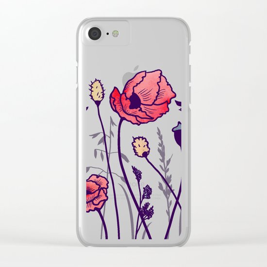 Summer Field Clear iPhone Case