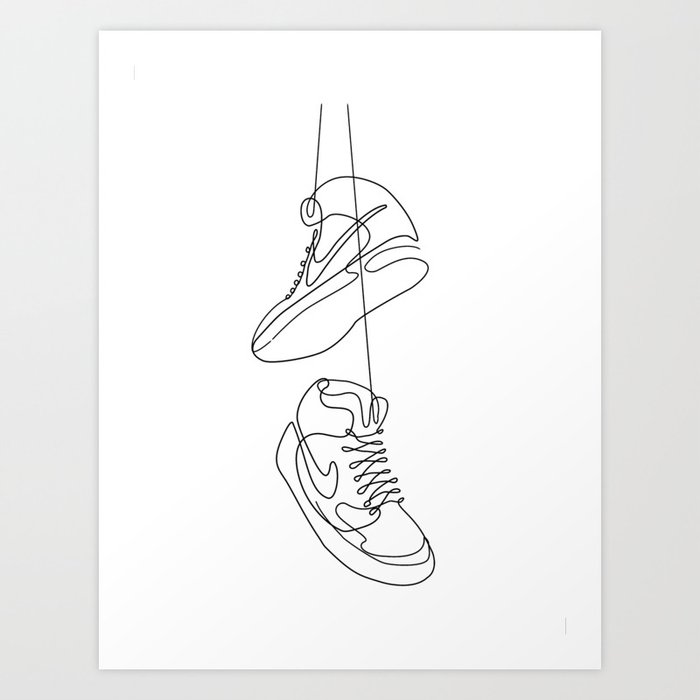 Handcrafted Novelty Nike Shoe Rug/wallart