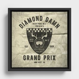 Diamond Damn Grand Prix Framed Canvas
