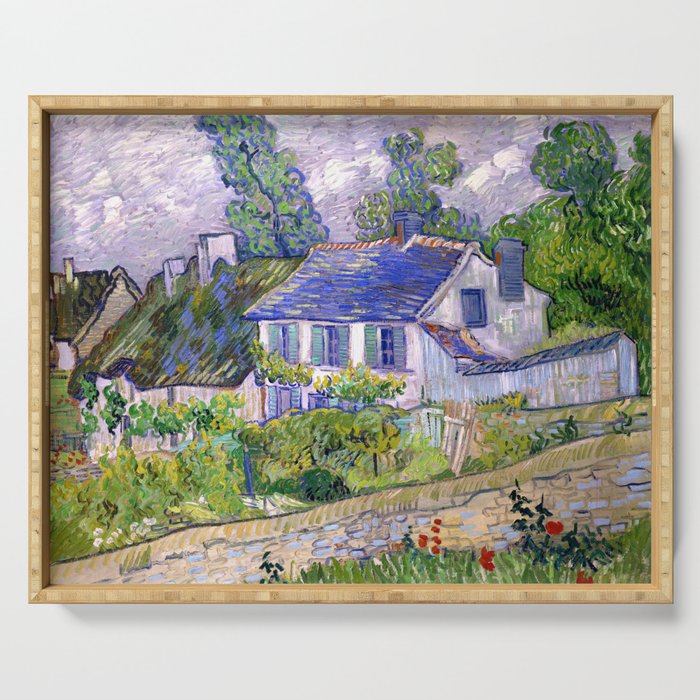 Vincent van Gogh "Houses at Auvers" Serving Tray