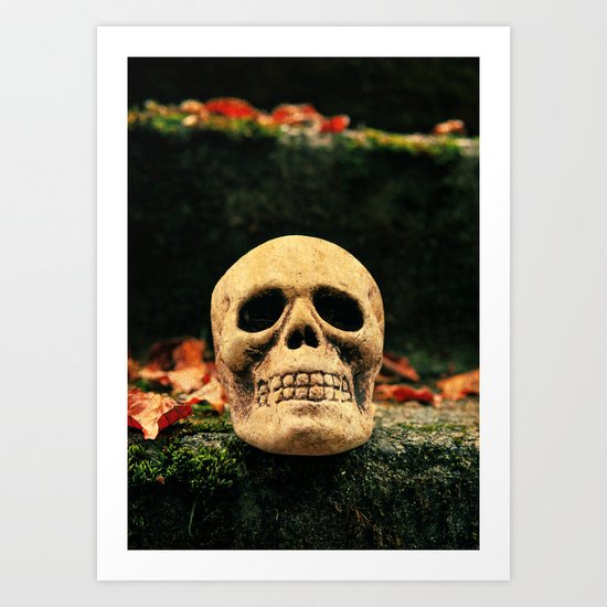Stairway skull Art Print