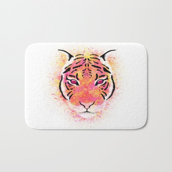 Sherbet Tiger Bath Mat
