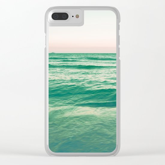 Pastel ocean Clear iPhone Case