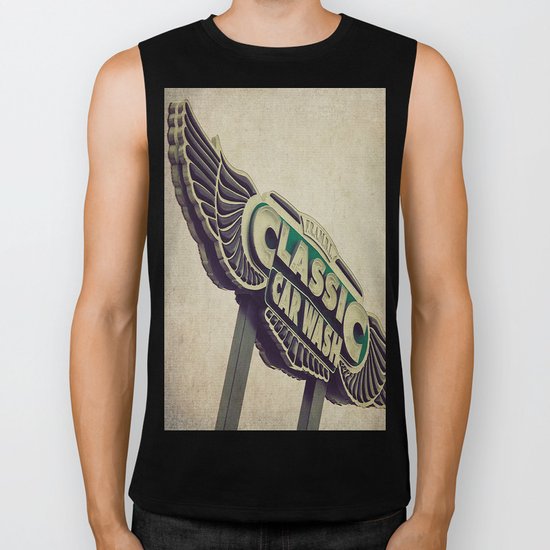 Flying Wings Classic Car Wash Biker Tank