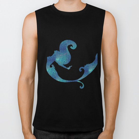 Azure mermaid Biker Tank